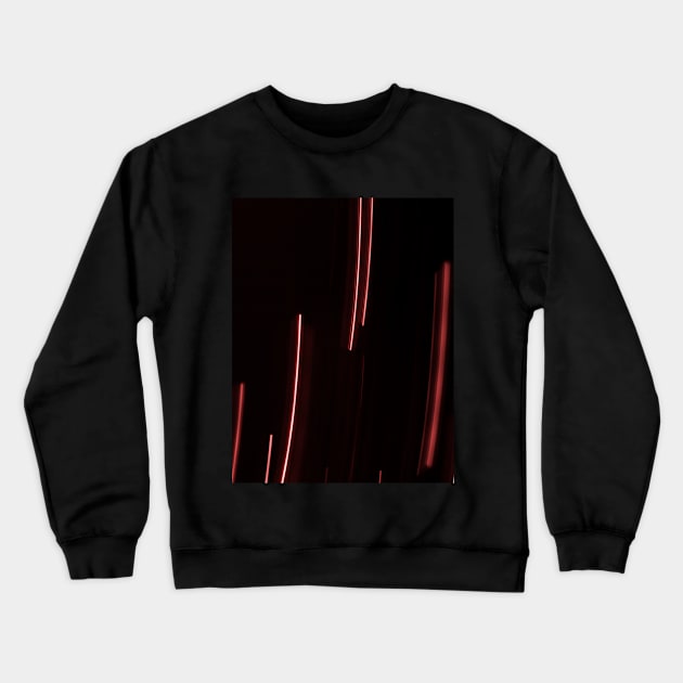 Red blurred lights Crewneck Sweatshirt by Beccasab photo & design